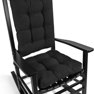 BUYUE Chair Cushion Set for Rocking Chair, Back Pillow & Seat Cushion with Ties
